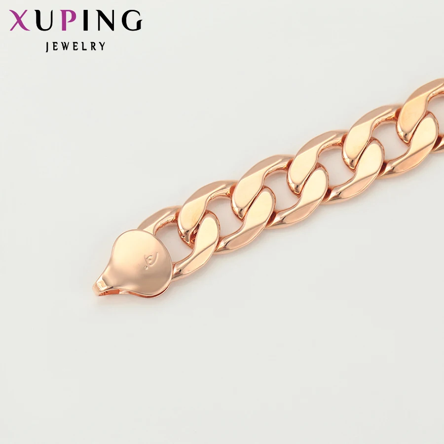 Xuping, модное ожерелье, позолоченное, для мужчин, для мальчиков, большая цепочка, ожерелье, ювелирное изделие, подарок, высокое качество, S11.1/S33.2-42288
