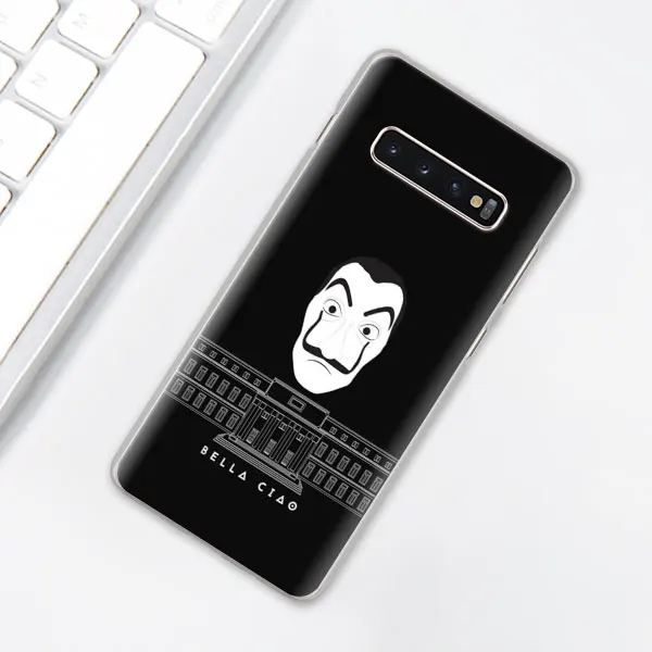 La Casa de papel чехол для телефона для samsung Galaxy S10e S10 плюс S7 S8 S9 Plus, Note 8, 9, 10, плюс S10 5G M20 M30 жесткий чехол Coque - Цвет: 009