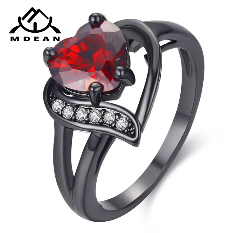 Mdean белого золота Цвет обручальные кольца для Для женщин Bijoux (украшения своими
