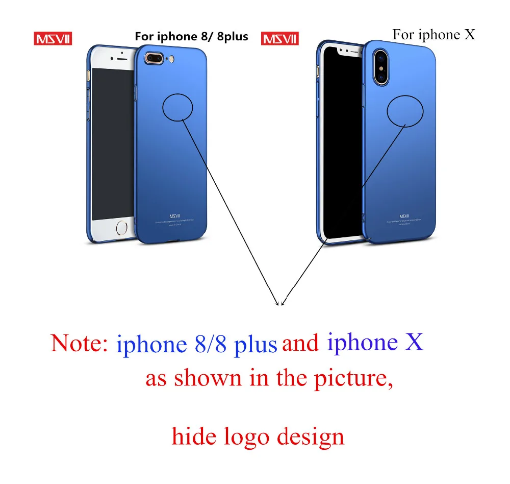 Msvii для iPhone X чехол 5 5S SE Роскошный Тонкий Жесткий ПК apple 7 plus 10 6 6S 8 Plus чехлы