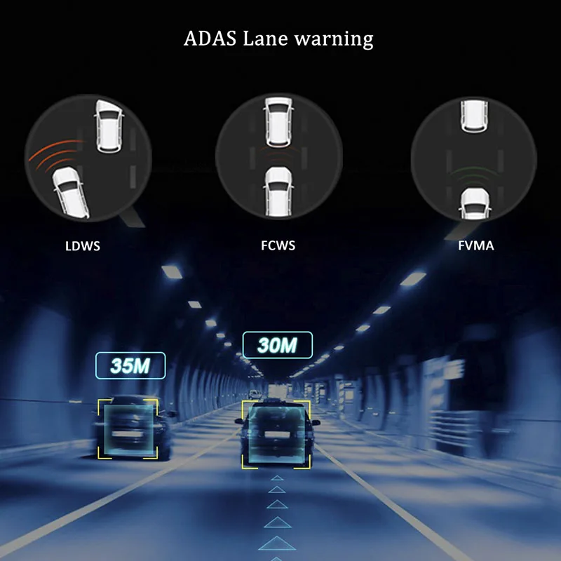 Автомобильный видеорегистратор HGDO 12 дюймов ADAS Android 8 1 потоковые медиа зеркало