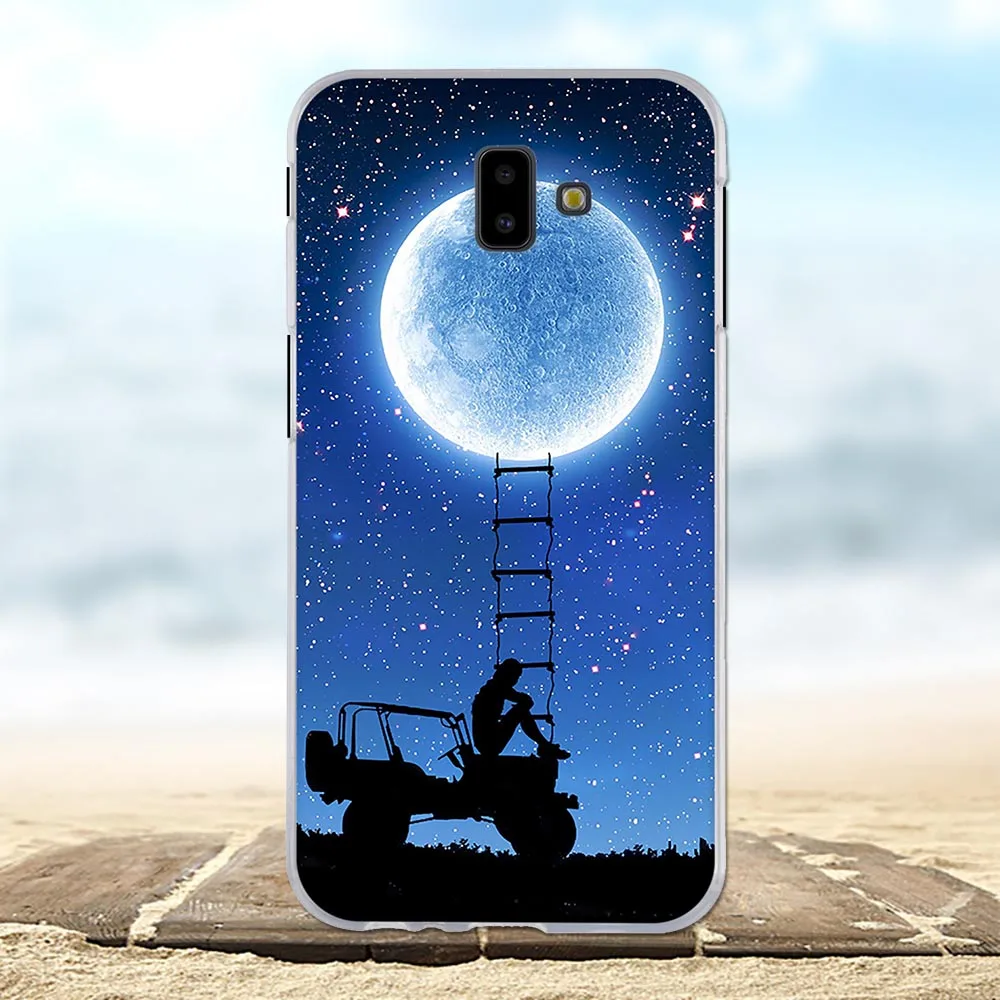 Для samsung Galaxy J6 премьер Cover Soft ТПУ для samsung Galaxy J6 плюс J610FN J610G чехол Цветы Узор для samsung J6 плюс сумка