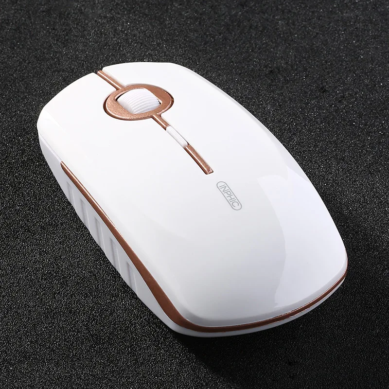 Inphic PM2 Перезаряжаемые USB Беспроводной Батарея Мышь Mute Тихая Бесшумная игровая для