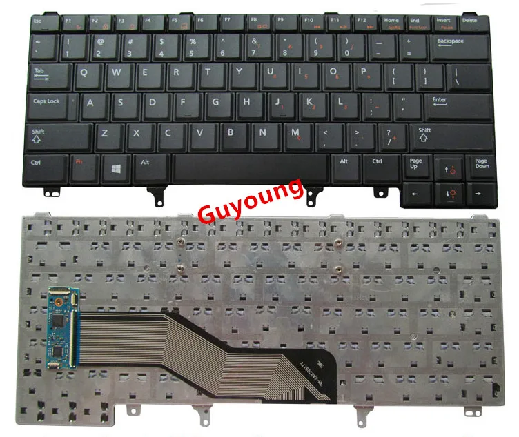 Английская(США) клавиатура для Dell Latitude E6220 E6230 E6430s E6420 0C7FHD без тензометрический джойстик черный