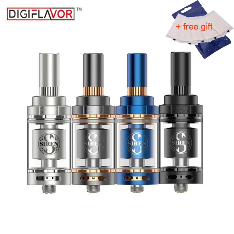 Оригинальный Digiflavor Siren 2 V2 GTA MTL бак 4 5 мл 24 мм и 22 м электронных сигарет распылителя