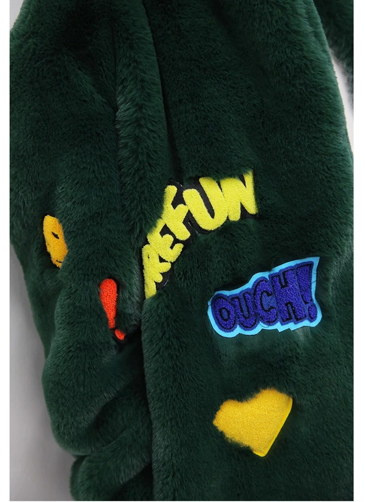 Chaqueta Cuero Mujeroft имитация кроличьего меха женская одежда верхняя Mujer зима осень