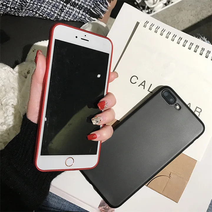 High Quality Soft TPU paint case for iphonex 6 6s 6plus plus luxury red iphone 8plus 8 7 7plus |