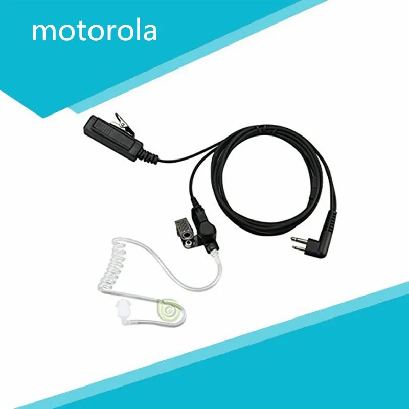 FBI Surveillance Acoustic Air Tube Earpiece Headset for Motorola Walkie Talkie Radio GP3688 GP300 GP308 GP68 CP040 CP100 CP200 | Мобильные