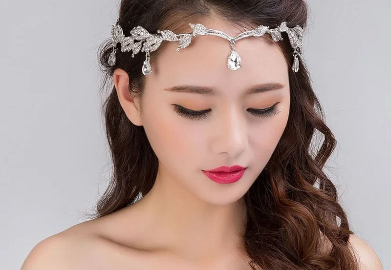 Бесплатная доставка 10 шт./лот алмазная повязка на голову из сплава со стразами