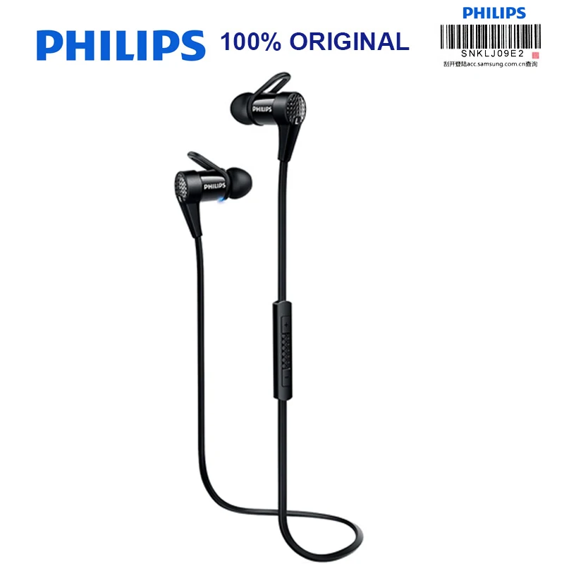 Беспроводные Наушники Philips SHB5800 с микро usb NFC функцией ушной крючок для Iphone X 8 Plus