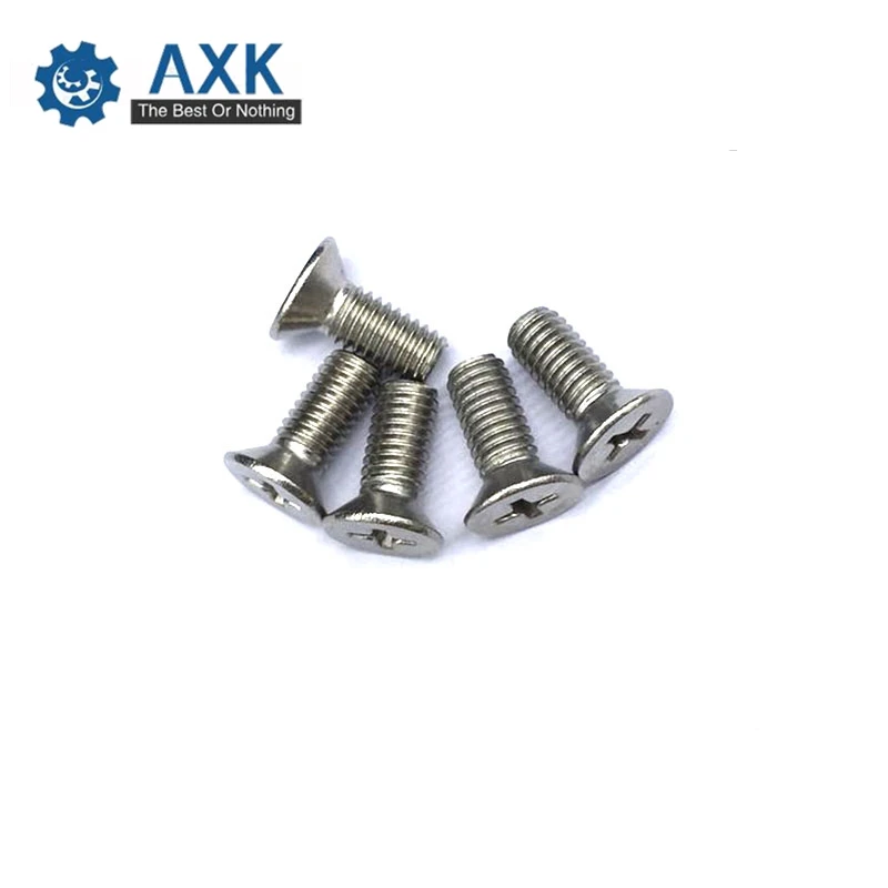 Nonstandard Screws Machine Screw 100pcs/lot M2.5 Flat Head Verbus Ripp Bolt Phillips Stainless Steel & Carbon Low Electrical Km|Винты| |