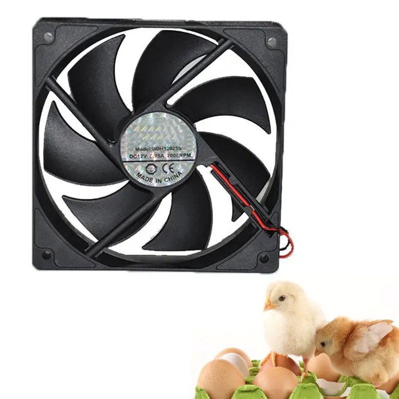Black HT-48 HT-56 HT-56A Exhaust Fan For 48/56 Automatic Egg/Chicken Incubator 16*16*2.5cm Accessories Durable | Дом и сад