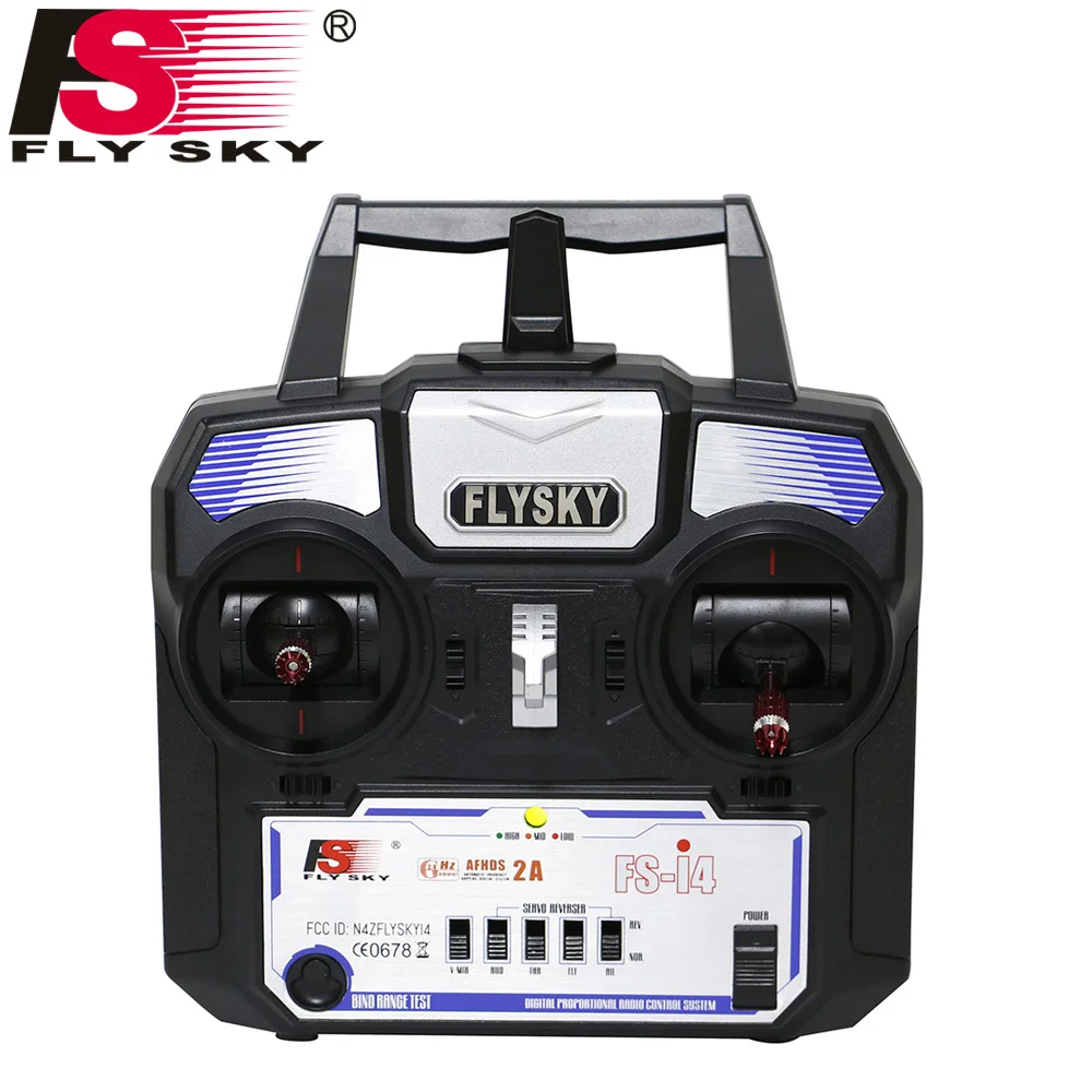 Flysky Fly sky FS i4 AFHDS 2A 2 4 GHz 4CH радиосистема Радиоуправляемый передатчик для вертолета