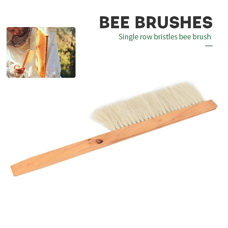 

Brand 5PCS Single Rows Bristles Bee Brushes Beekeeping Tools Rows Horsetail Hair Brushes Beekeeping Equipment for Scraper