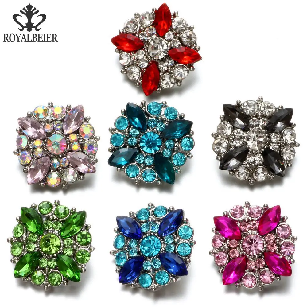 Royalbeier 7 шт./лот со стразами крест оформленный цветами фигурные подвески из