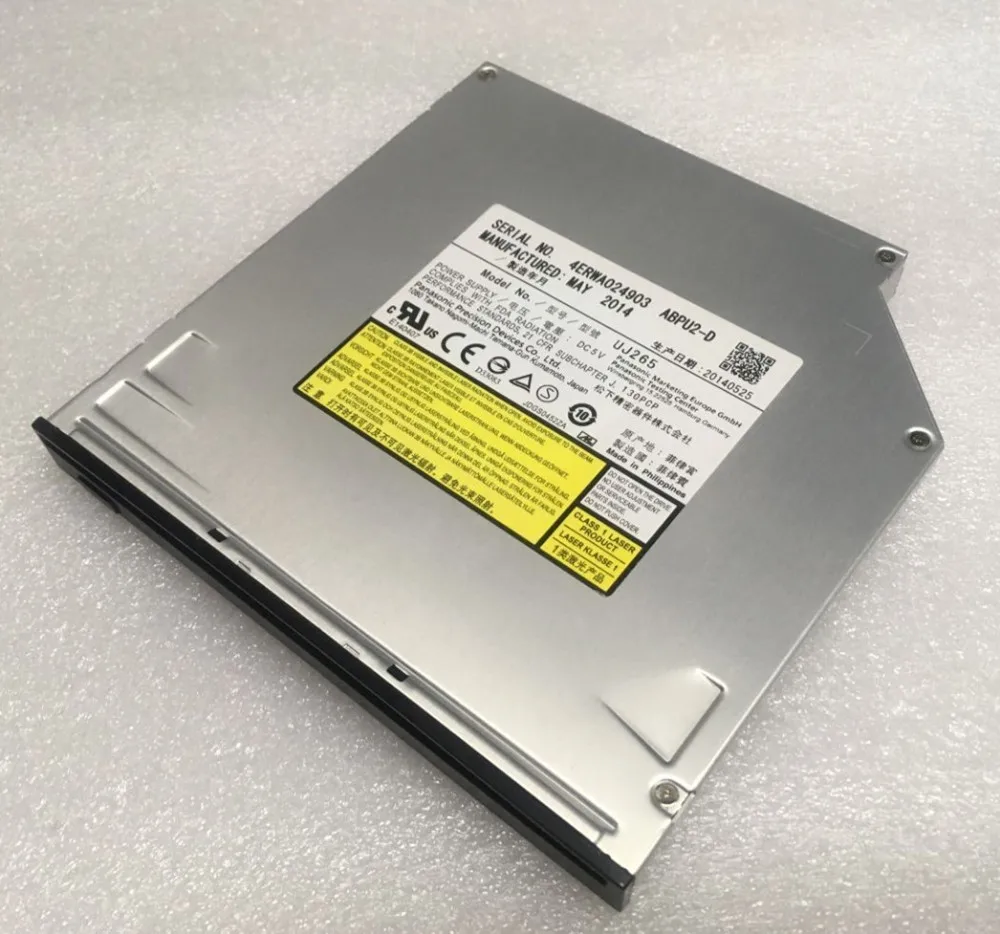 Новый оригинальный всасывающий Blu Ray сжигание UJ265 Поддержка 50 г 100 синий CD чтение