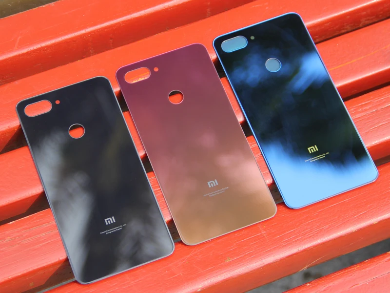 XIAOMI Original Glass Battery Rear Case For Xiaomi 8 Lite Mi8 Back Cover Phone Backshell Cases | Мобильные телефоны и