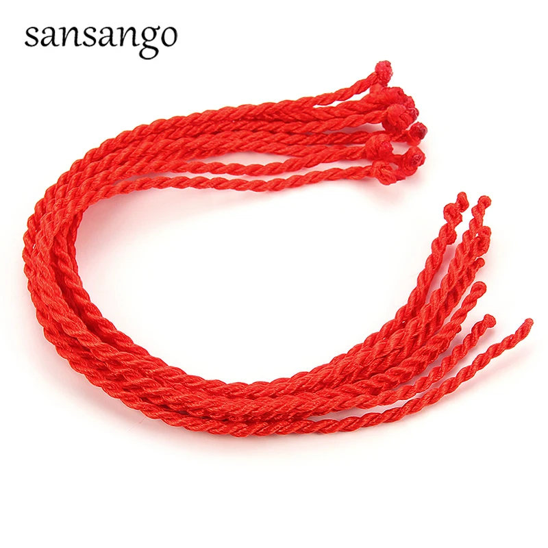 10 Pcs 2mm Red Rope Braided Red Line Good Luck / Rope / Rope Bracelet Female Men's Gift Protection Women Men Gift