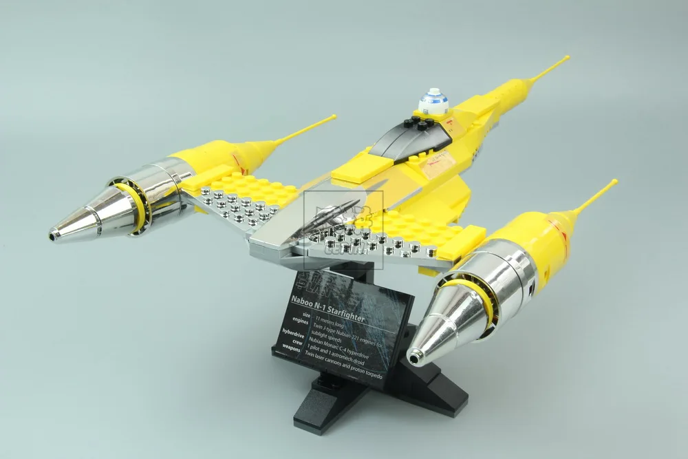 05060 Звездные серии войны UCS naboo Звездный Тип Истребитель модель строительные блоки кирпичи совместимые 10026 игрушки подарки