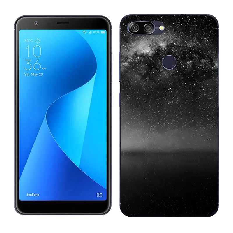 13 Для Asus Zenfone Max Plus M1 силиконовый чехол Land Луна роспись мягкий чехол для задней панели телефона для Asus Zenfone Max Plus M1 ZB570TL X018D - Цвет: 13