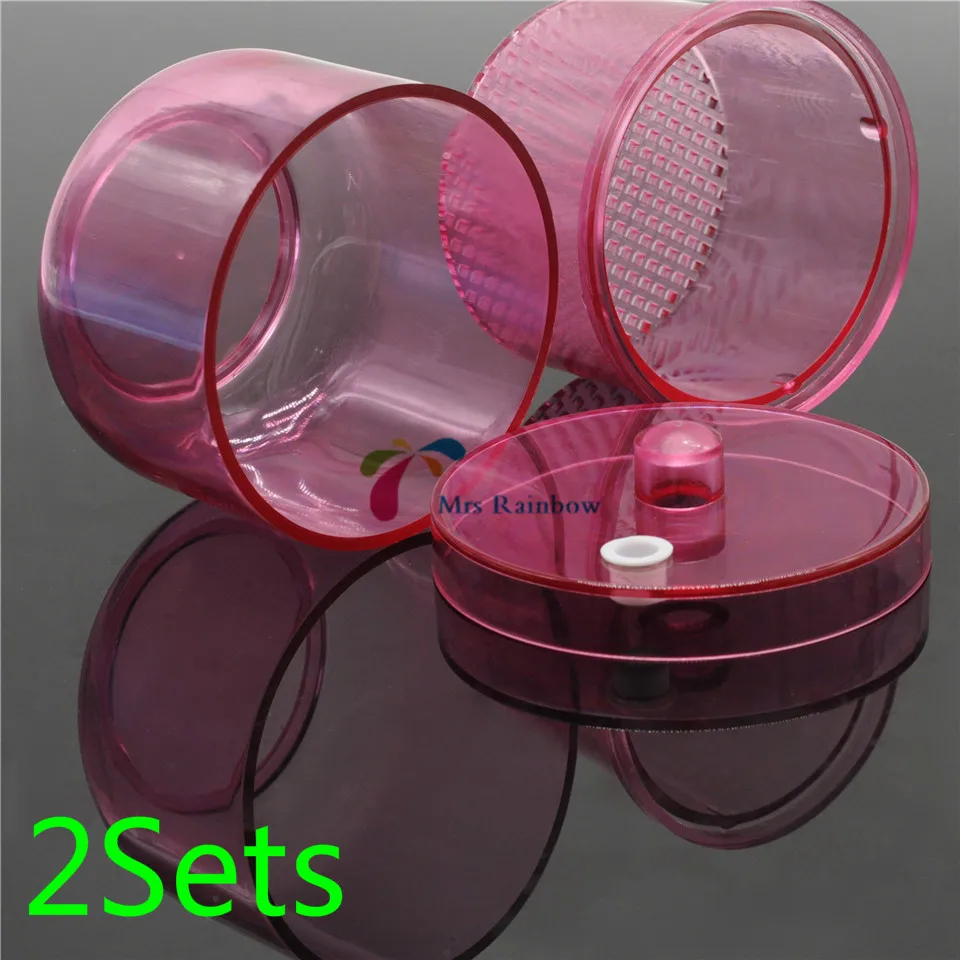 Новый 2 комплекта стоматологические замочить дезинфекция чашки инструменты