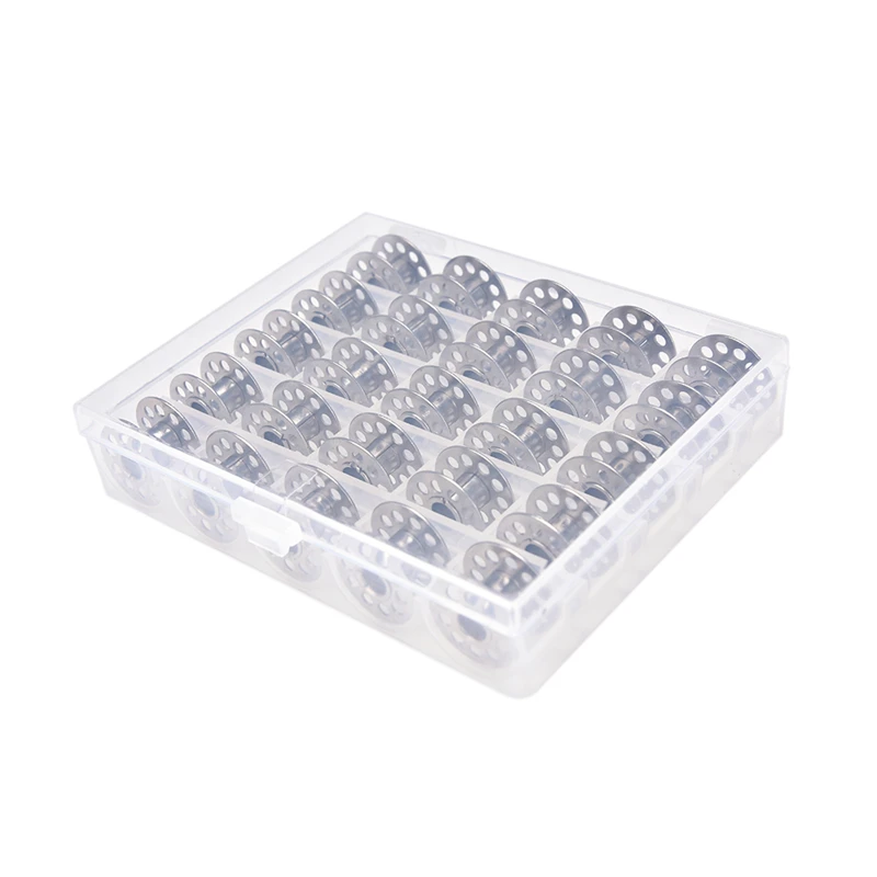 Новинка 25 шт. прозрачная пустая катушка Шпулька металлический корпус с