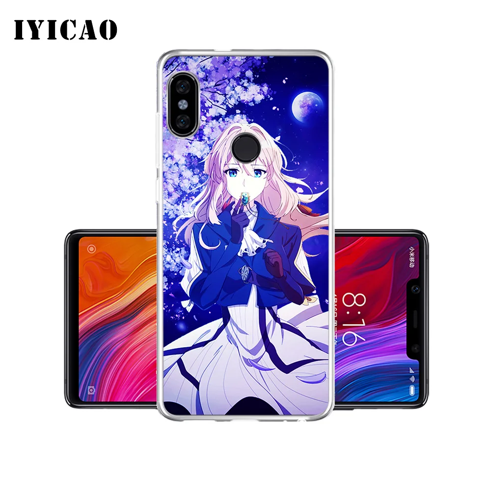 IYICAO Violet Evergarden Soft Silicone Phone Case for Xiaomi Mi 9 8 SE 6 A1 A2 Lite F1 MIX2S MIX3 TPU Cover | Мобильные телефоны и