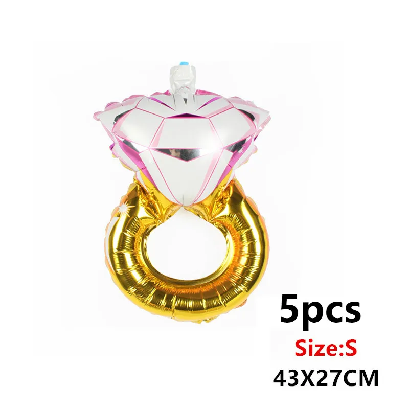 5pcs-S-Diamond pink Большой алмаз гелиевые шарики для свадебного украшения поставки День Рождения украшения Дети и взрослые девичник вечерние шары - Цвет: 5pcs-S-Diamond pink