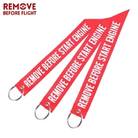 motorcycle streamer keychain for plugs car key chain remove before start engine remove before flight chaveiro key ring 3pcs
