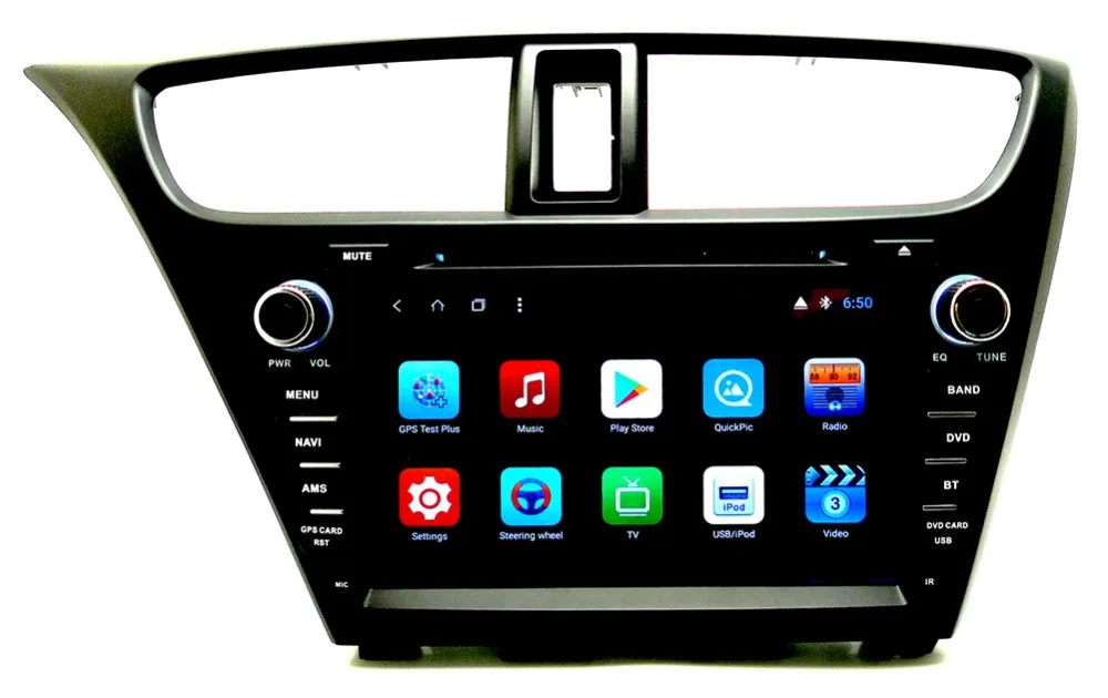 CARBAR 8 &quotHD 1024*600 Android 7 1 Автомобильный DVD Радио GPS стерео Navi аудио плеер для Honda Civic