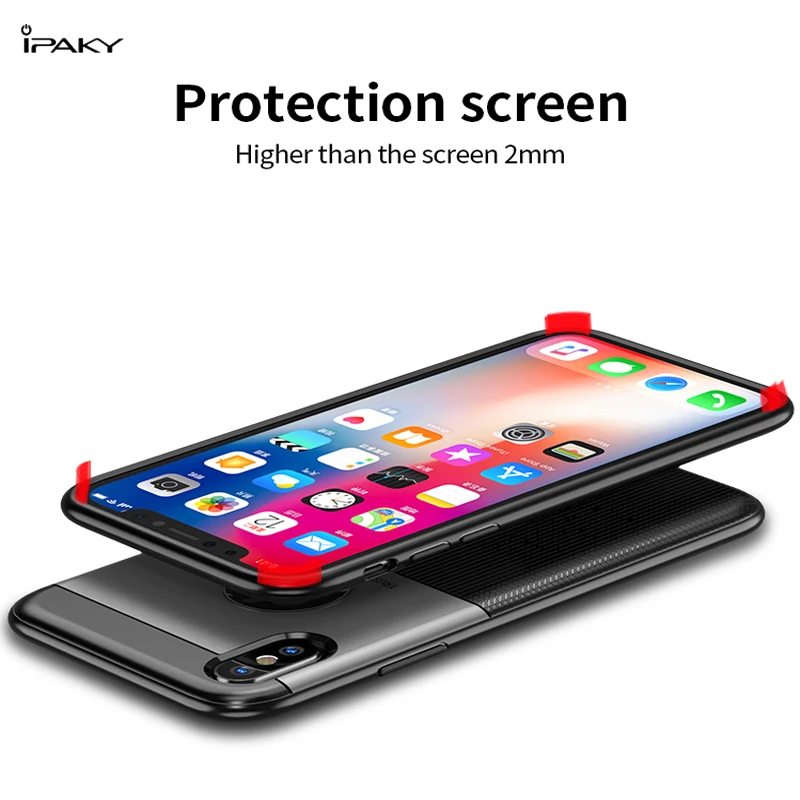 Чехол IPAKY для iphone XS MAX Гибридный Силиконовый защитный армированный мягкий чехол