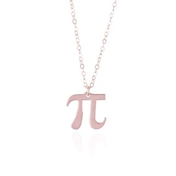 Ожерелье Геометрическая наука Pi 3.14 Знак математики Символ Математик Учитель студент Геометрия.