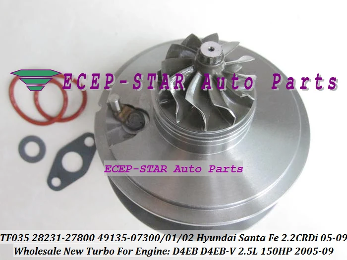 Турбокартридж CHRA TF035 28231 27800 49135 07301 07100 2823127800 для HYUNDAI Santa Fe 05 09 D4EB V 2.2L CRDi 150HP|cartridge