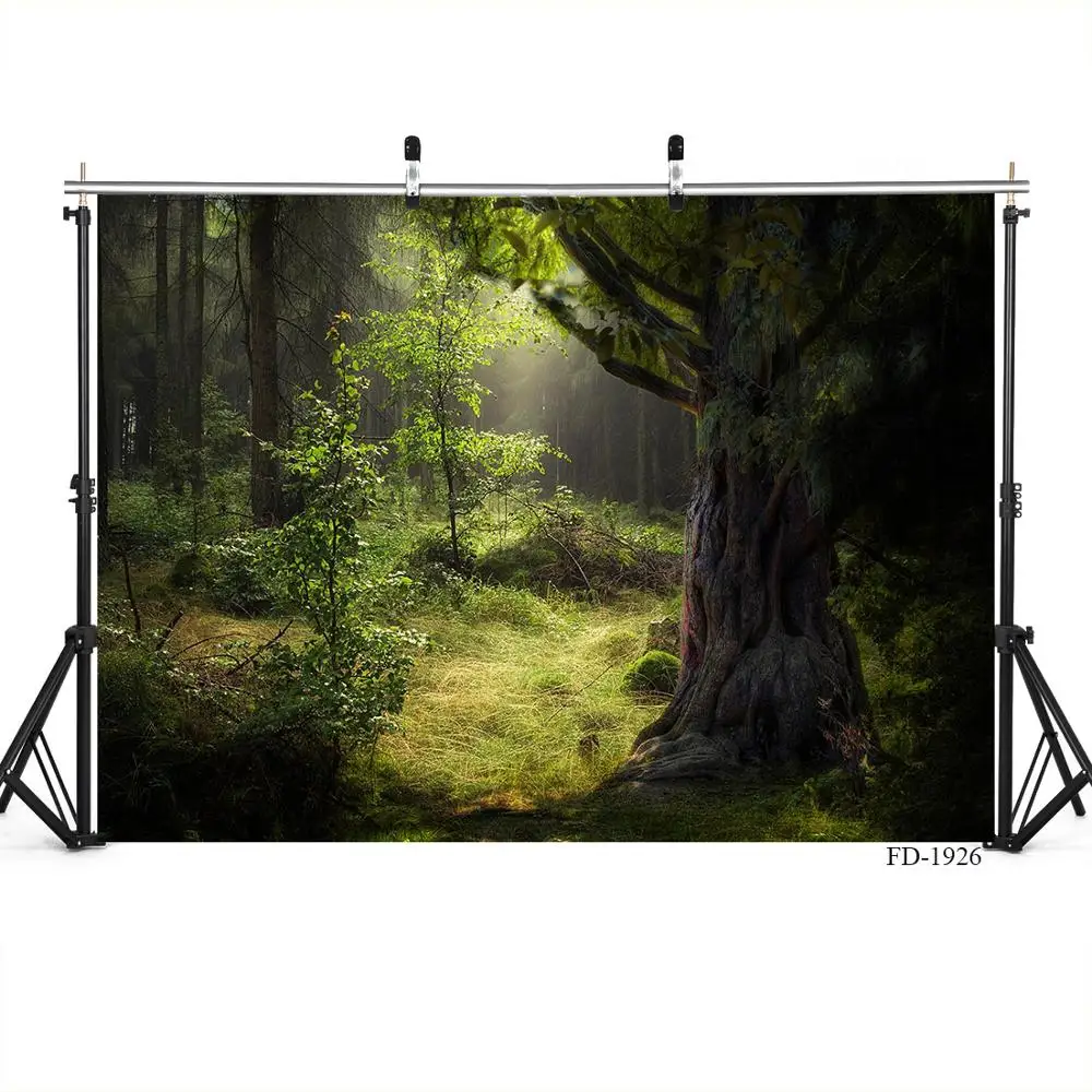 

Green Forest Vinyl Cloth Photography Backgrounds For Baby Newborn Photographic Backdrops Photo Studio Photocall Photo Shootings