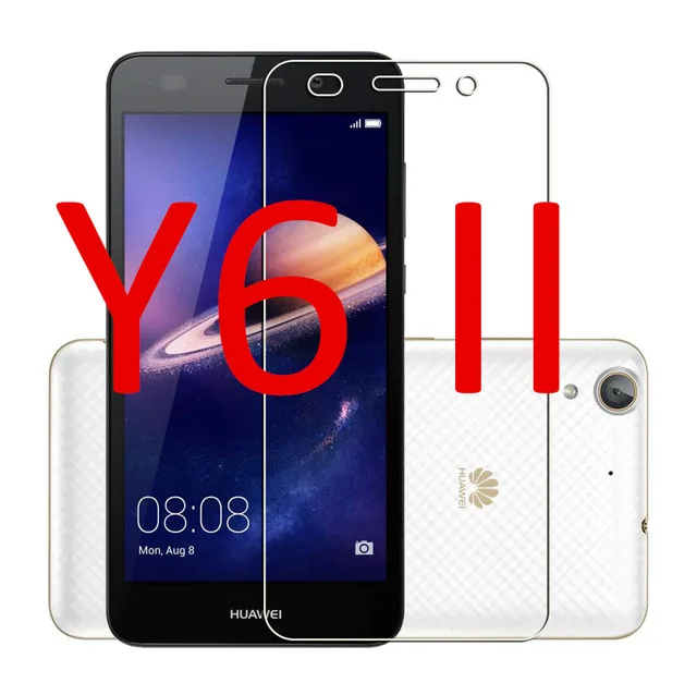 Y6II Комплект из 2 предметов, с уровнем твердости 9H закаленное Стекло для huawei Y3 Y5 Y6 ii компактный LYO-L01 CAM-L21/L03/L23 4C Y635 Y6 Pro Y5 Экран защитная пленка - Цвет: Y6II