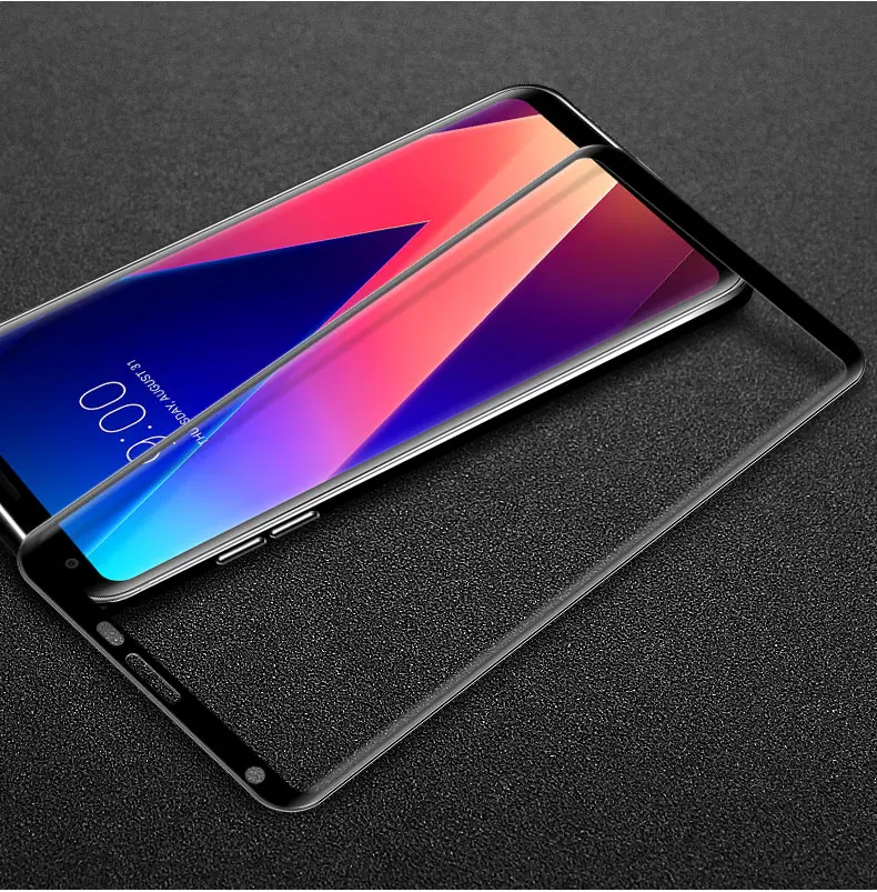 Закаленное стекло с полным покрытием для LG V30 Защитная пленка экрана Plus H930 H930DS H933