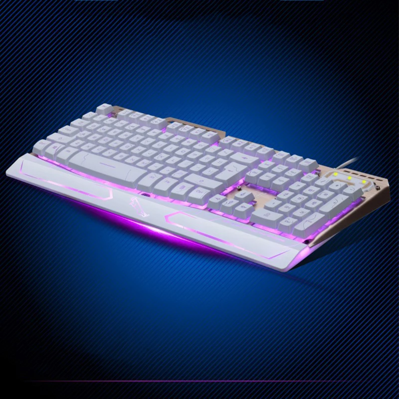 Keyboard Trays Metal Panel 3-Colors LED Back-Lit 104 Keys USB-Port Computer Gaming Wired Waterproof Laptop And Desktop Office | Компьютеры