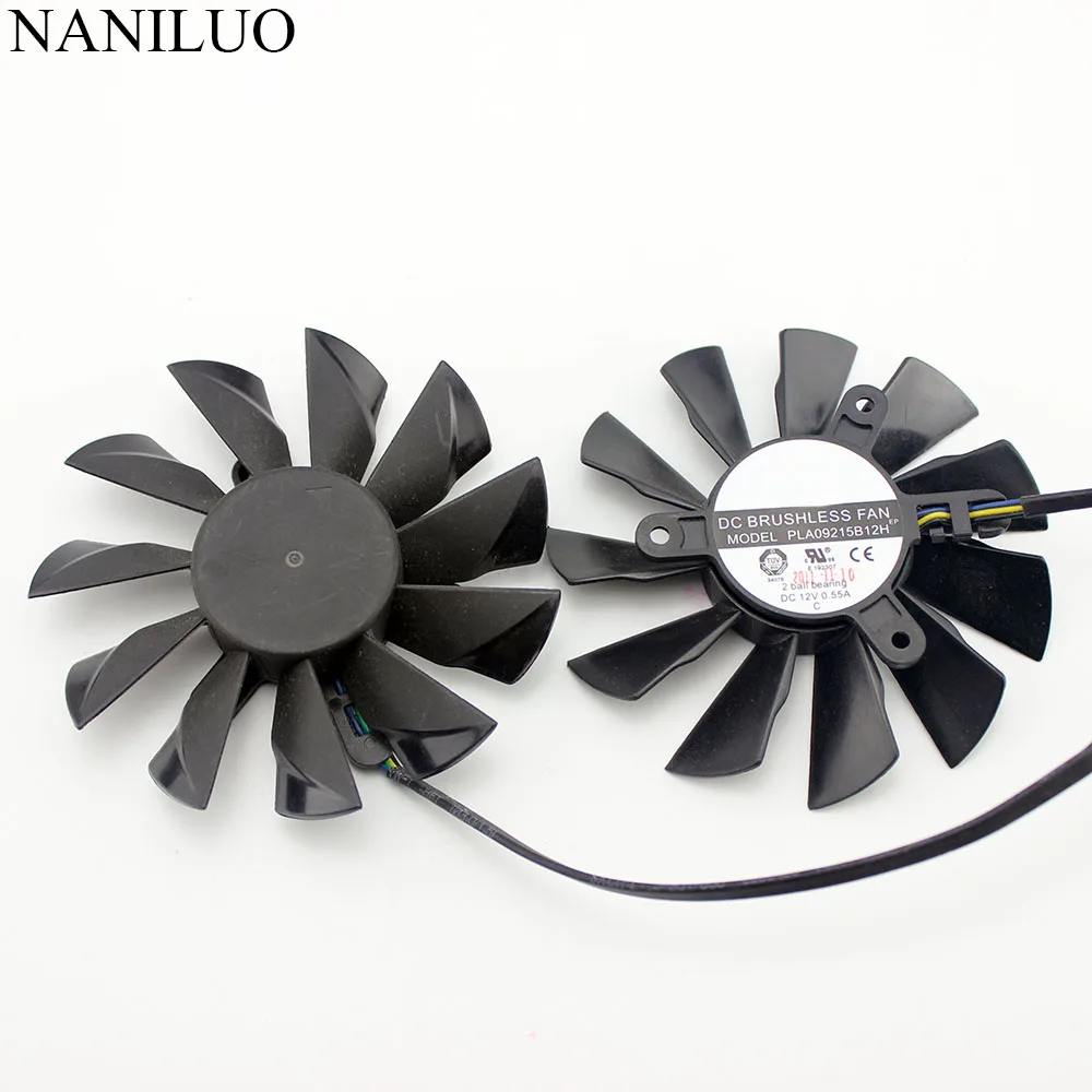 Вентилятор NANILUO для графического процессора MSI GTX 550 560 570 580 680 770 6870 4 контакта|gpu fan|fan