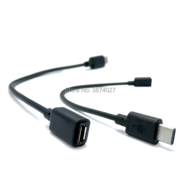 Переходник с USB 3 1 типа C папа на Micro мама 20 см | Электроника