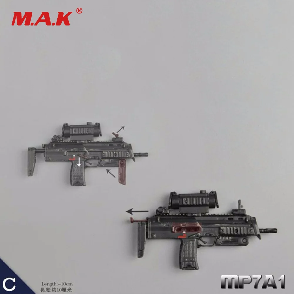 1/6 Scale Action Figure Gun Weapon Model Toys MP7A1 Submachine A/B/C 3 Colors | Игрушки и хобби