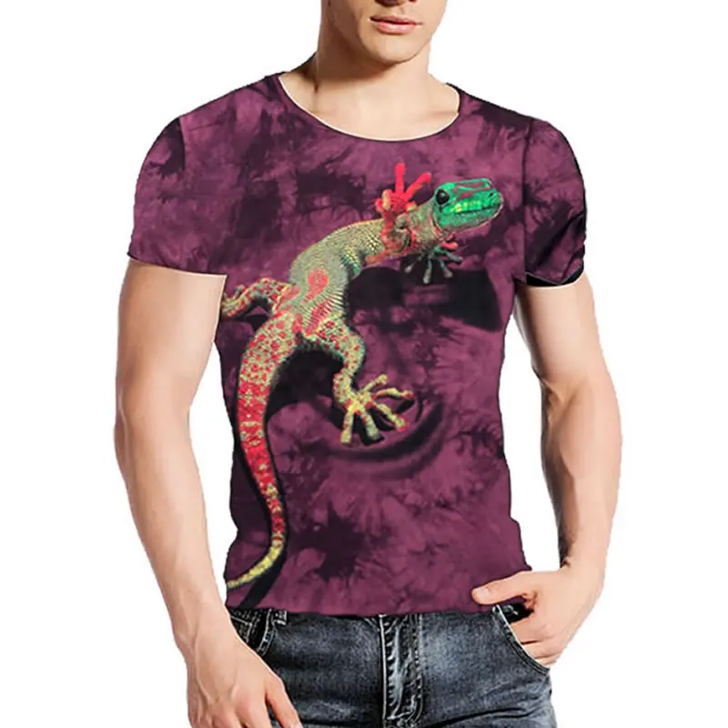 2017 Бренд одежды Мужские Рубашки С Коротким Рукавом О Образным Вырезом Рок