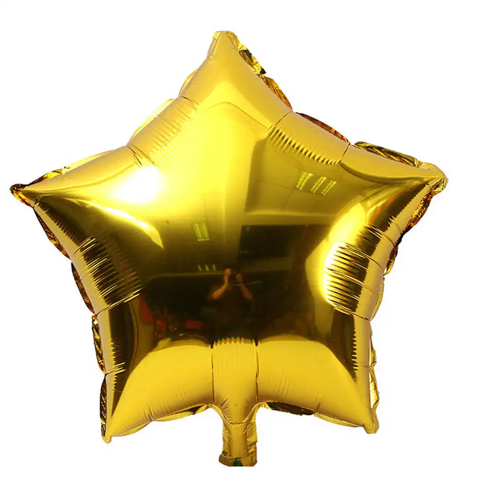 Gold 5 шт. 18 дюймов шар звезда из фольги Гелий металлик день рождения Лето Открытый День рождения Свадьба декоративный шар - Цвет: Gold