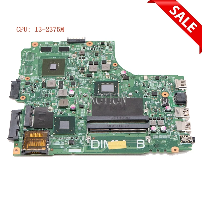 

Nokotion CN-0THCP7 0THCP7 материнская плата для ноутбука Dell Inspiron 2421 3421 с SR0U4 I3-2375M GT625M на плате