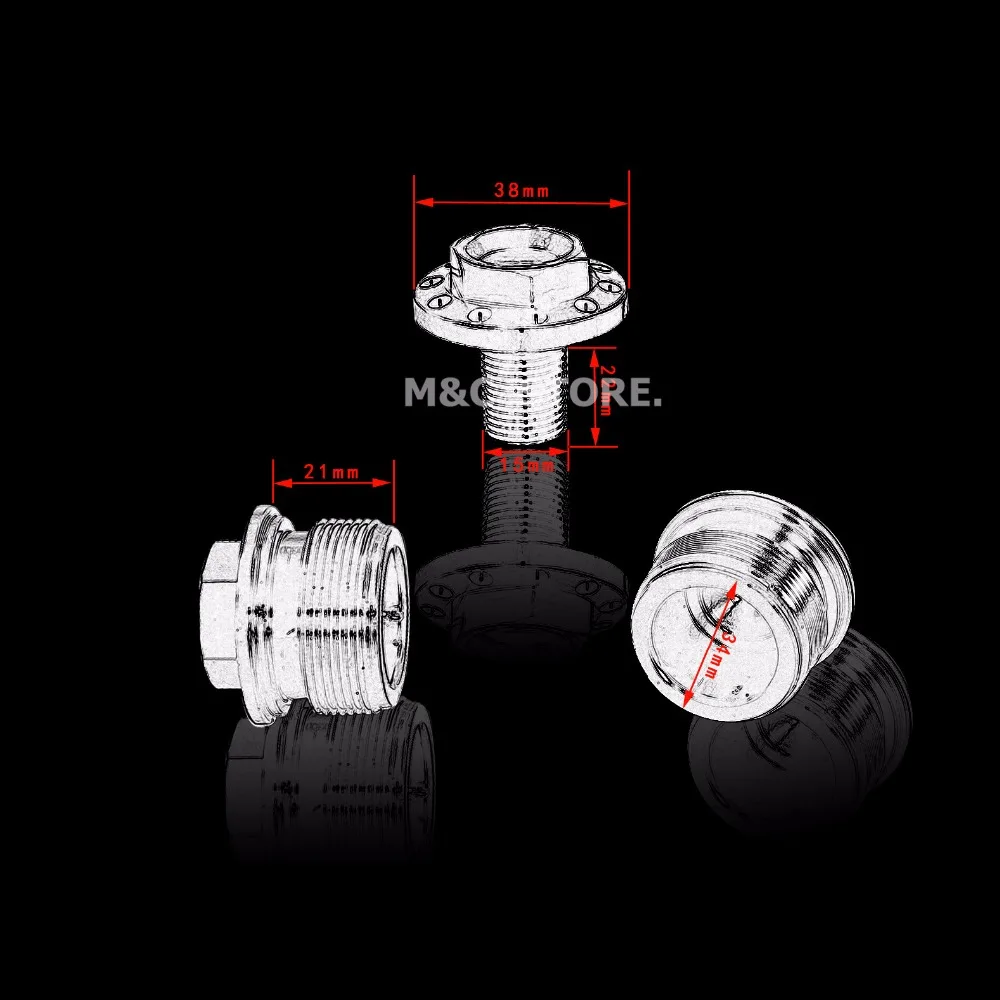 Анодированная вилка трубка Крышка Болт с рулевым стержнем болт ЧПУ Черный