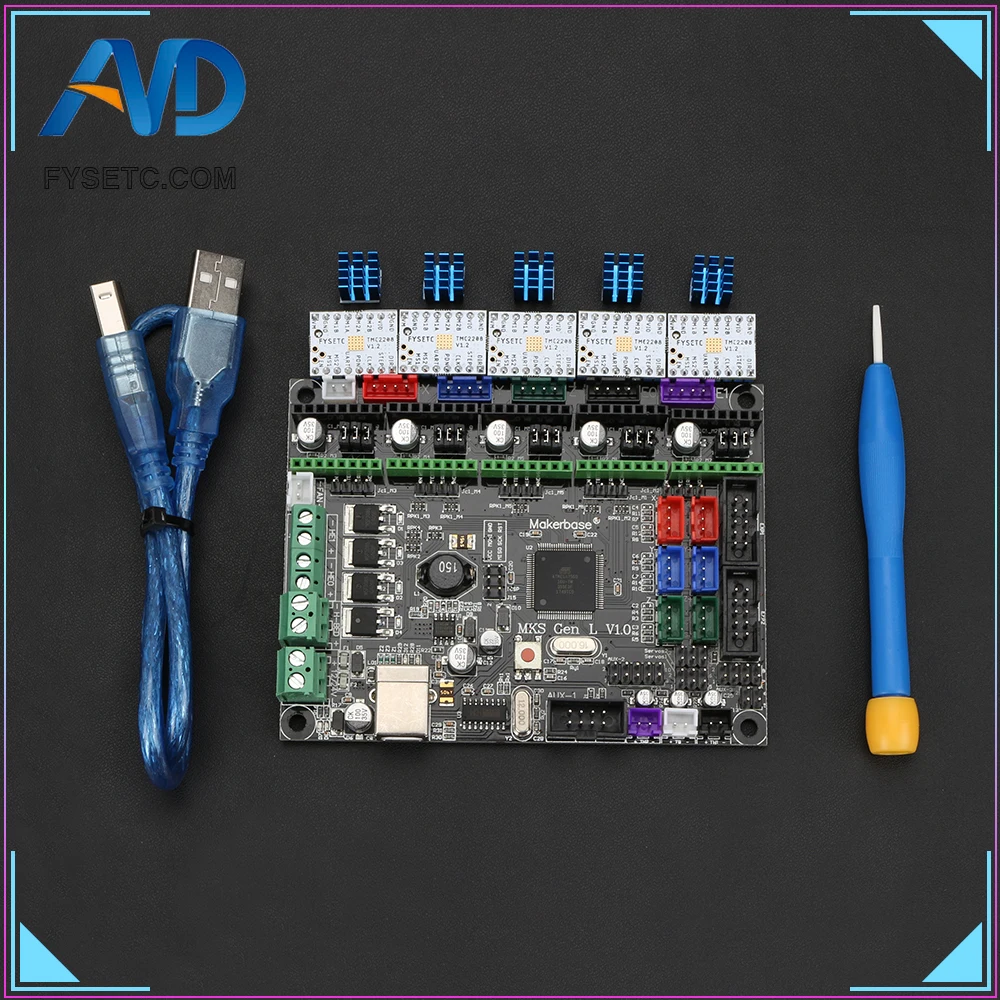 Ген L V1.0 Встроенная Материнская плата Gen v1.0 Совместимость Ramps1.4/Mega2560 R3 с 5 шт. TMC2208 v1.2