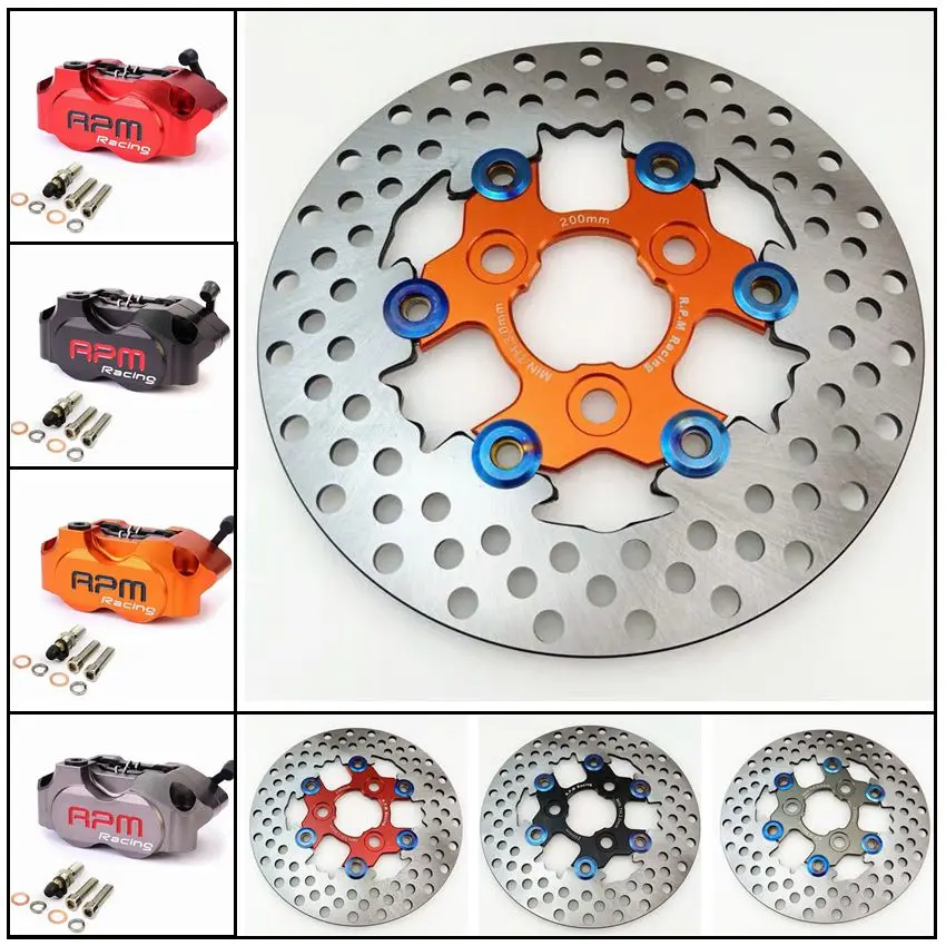 

Motorcycle Accessories Electric Refit RPM Small Radiation Caliper Brake Pad 200mm Brake Disc For RSZ-100 Yamaha Kawasaki