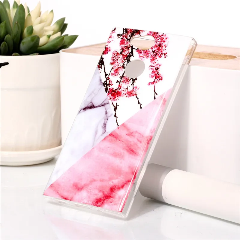 Мягкий ТПУ чехол для Fundas sony Xperia XA2 чехол для Coque sony Xperia XA2 Ultra L1 L2 мраморный камень силиконовый чехол для телефона чехол s Capa