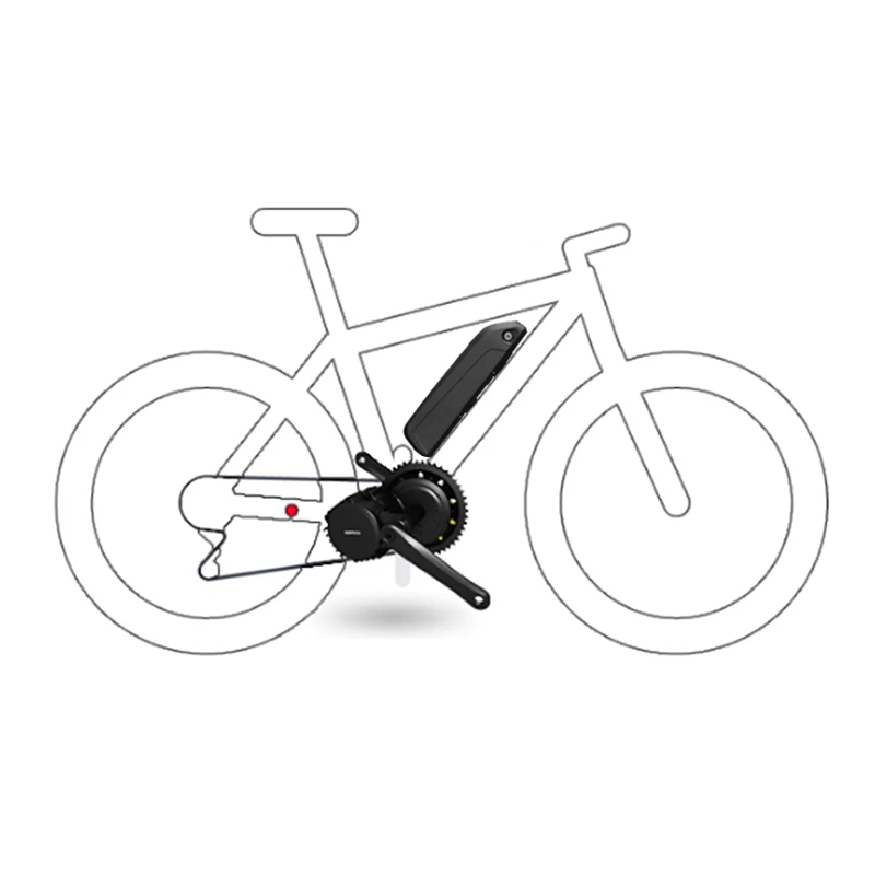 Bafang 8fun BBSHD BBS03 середине диска комплекты для мотора 48 В 1000 Вт с 13AH литиевых Батарея