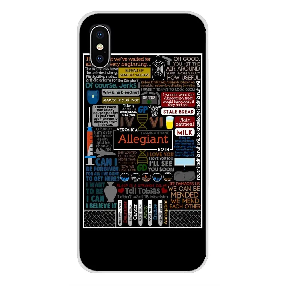 Divergent All Quote Tris Collage для Huawei Mate Honor 4C 5C 5X 6X 7 7A 7C 8 9 10 8C 8X 20 Lite Pro аксессуары чехол