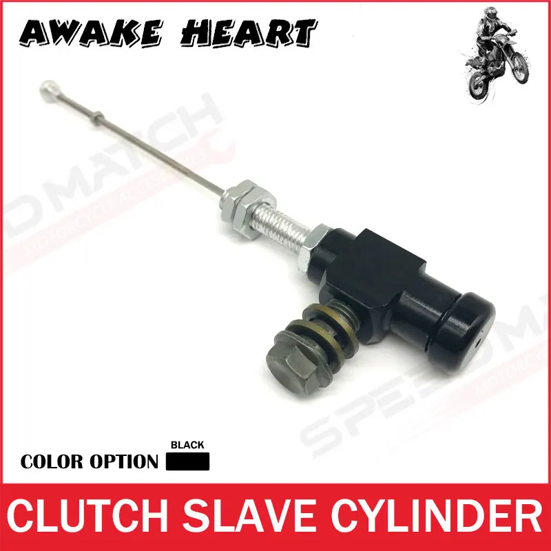 

Black Alloy Motorcycle performance Hydraulic Clutch Master Slave Cylinder Rod System performance efficient transfer pump